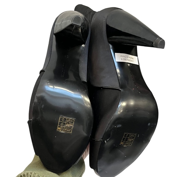 Unworn Miss Sixty Black Fabric Ankle Boots // Size 8 - Picture 7 of 7